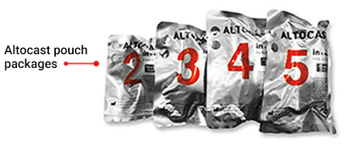 Altocast pouch packages